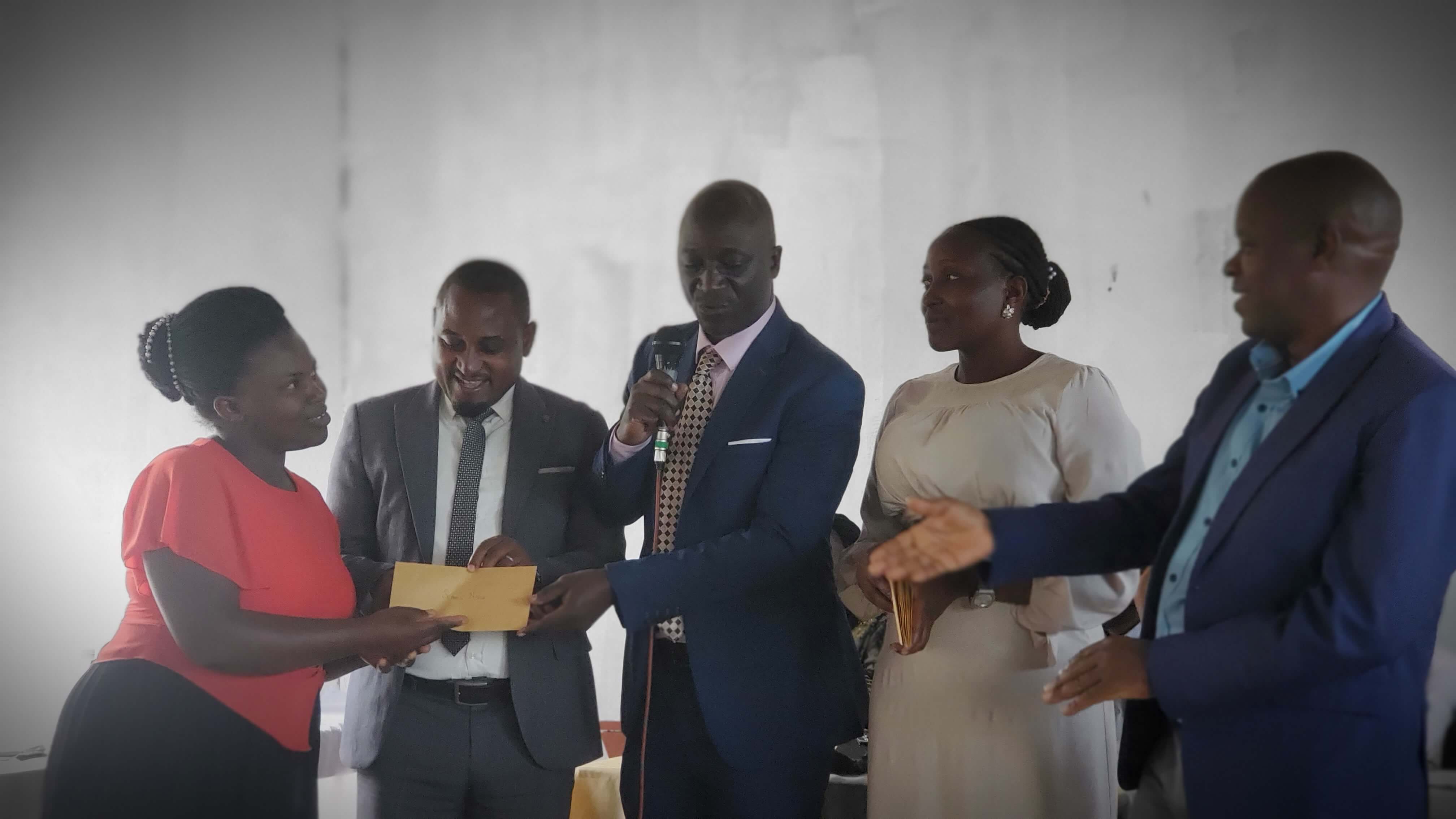 Kasagama secondary school administration team.