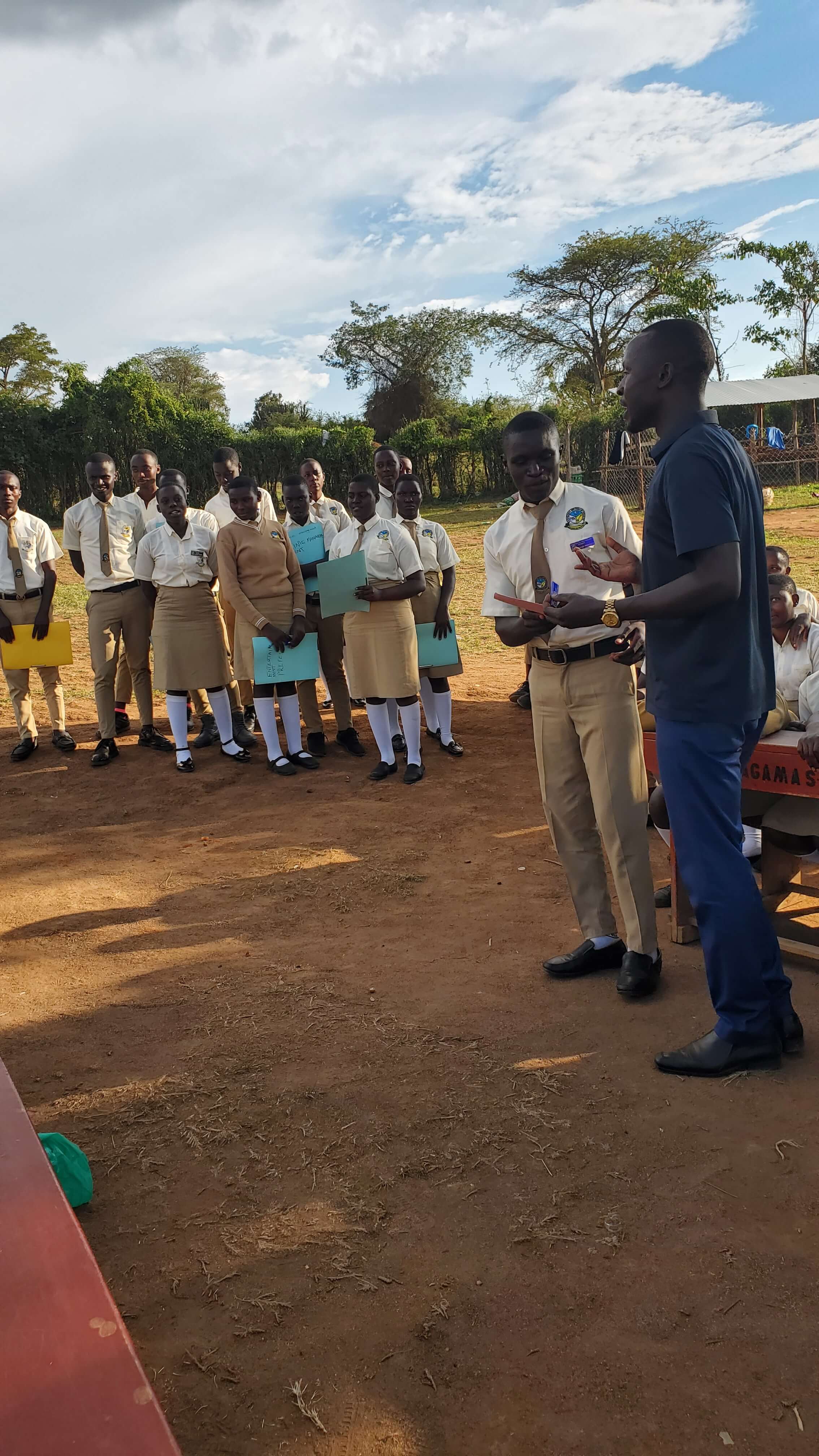 Kasagama secondary school counselling and guidance session.