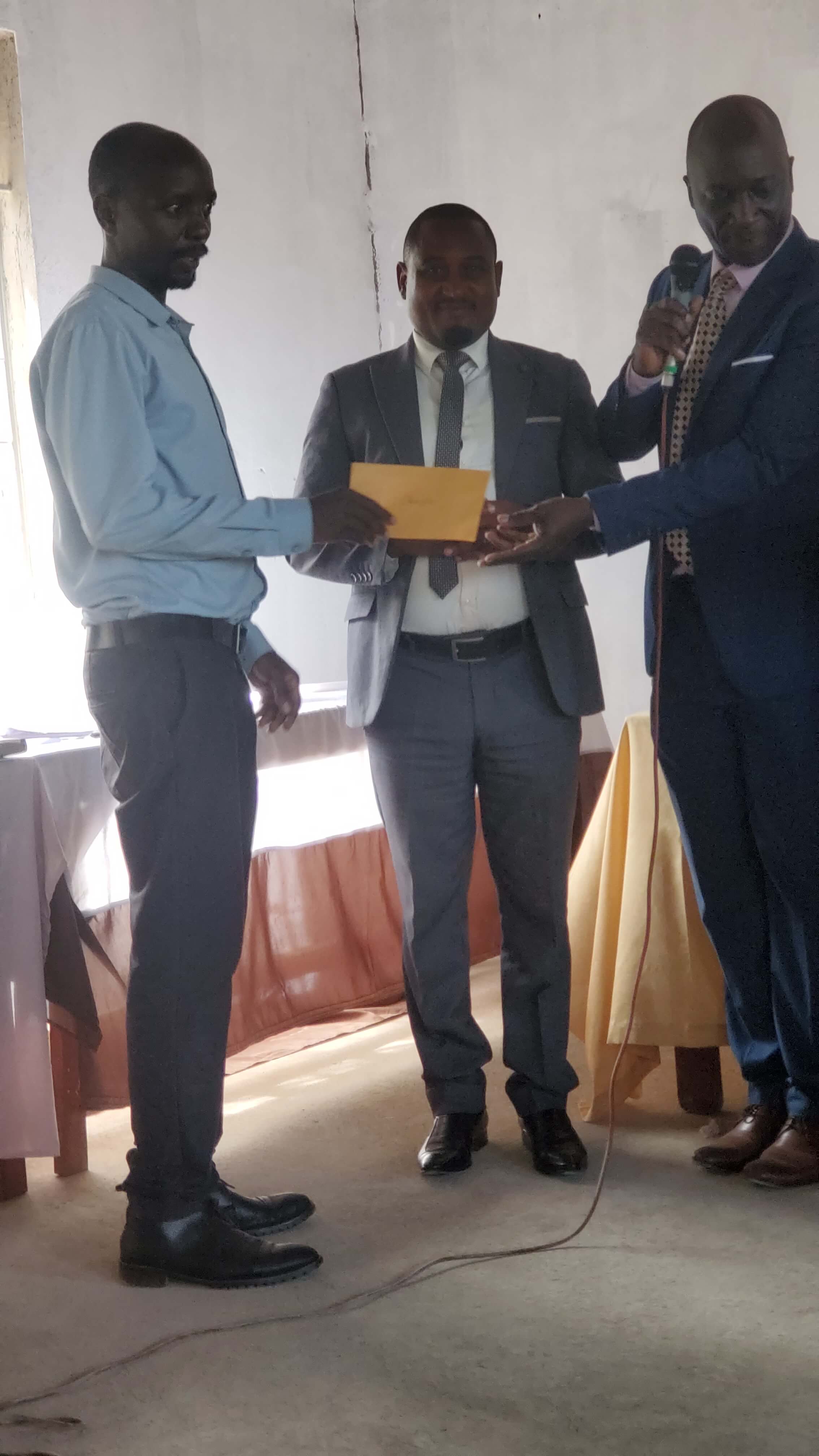 Kasagama secondary school handover ceremony.