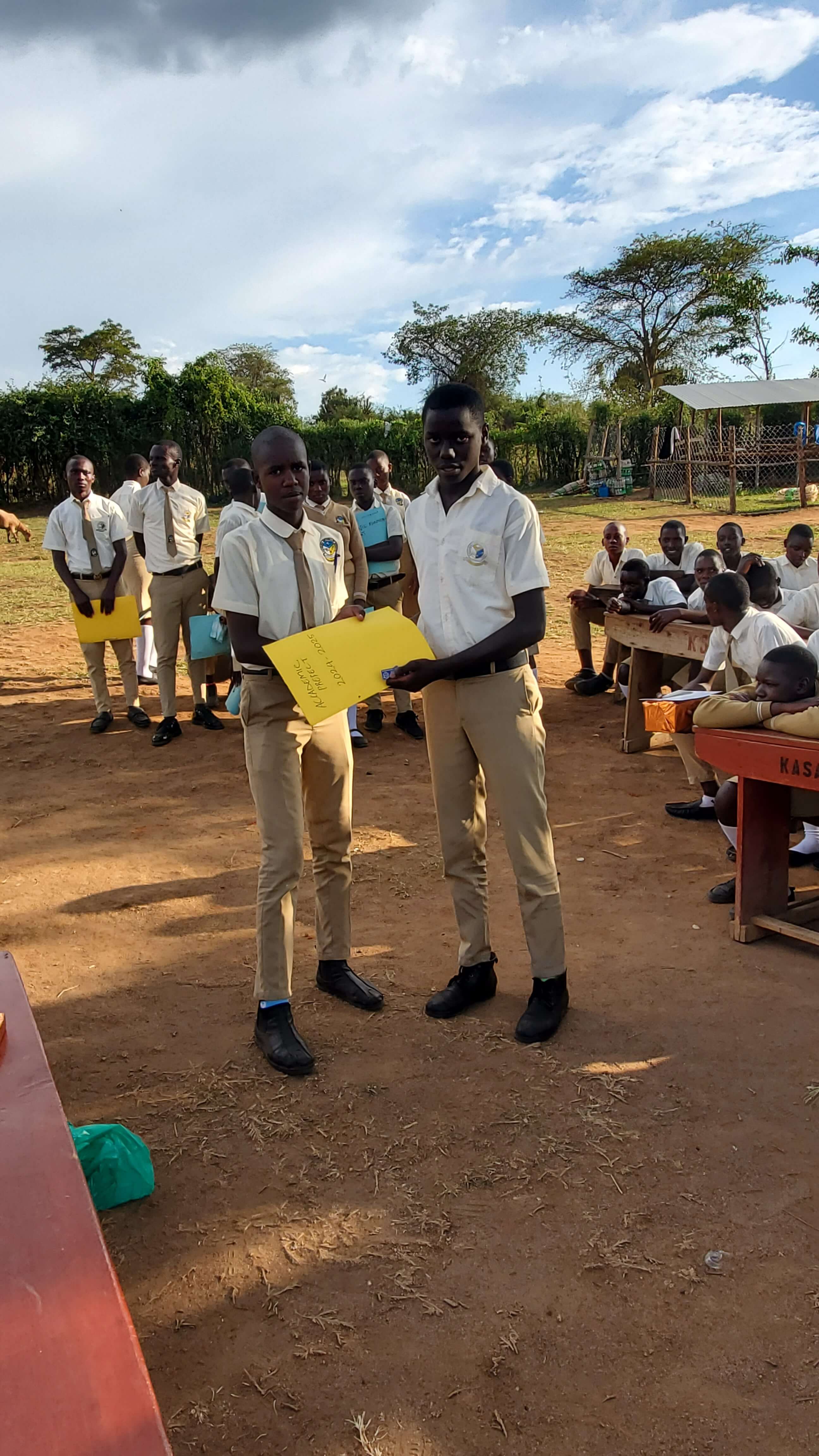Kasagama secondary school swearing in.